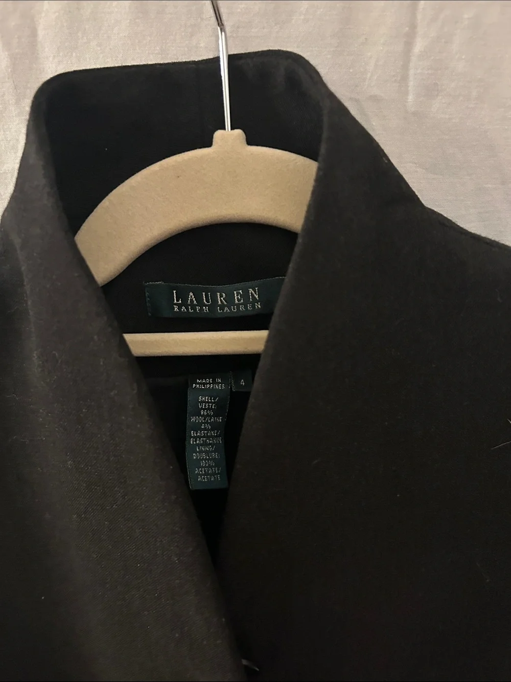 Lauren Ralph Lauren Black Stand-Collar Blazer - Picture 2 of 3